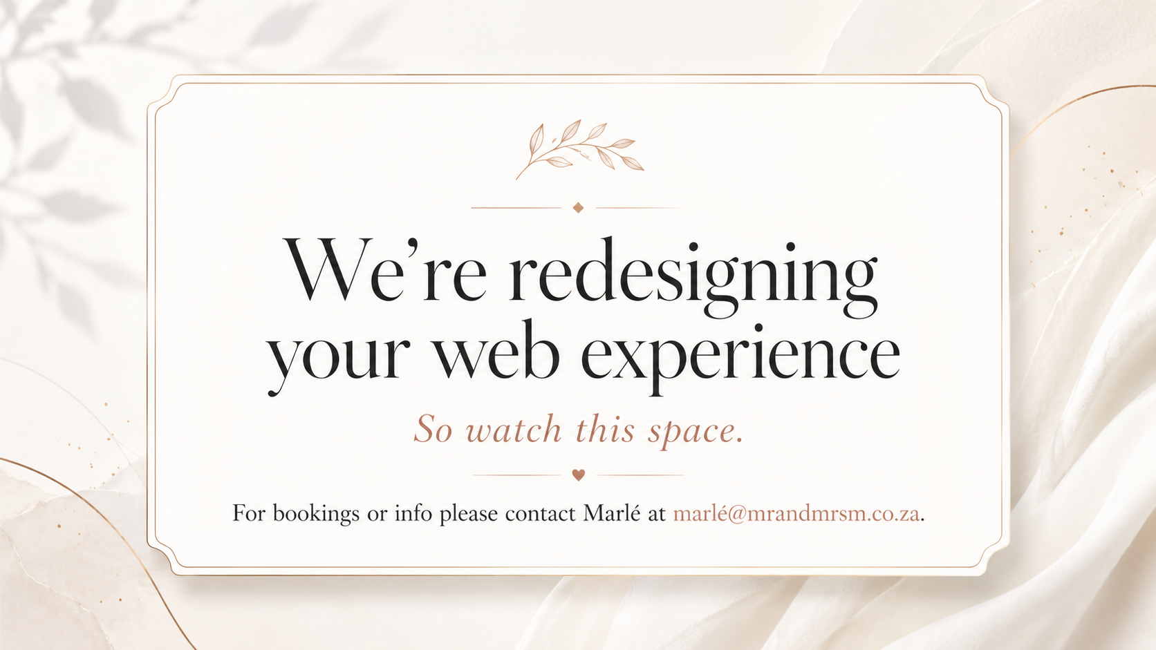 Website maintenance notice